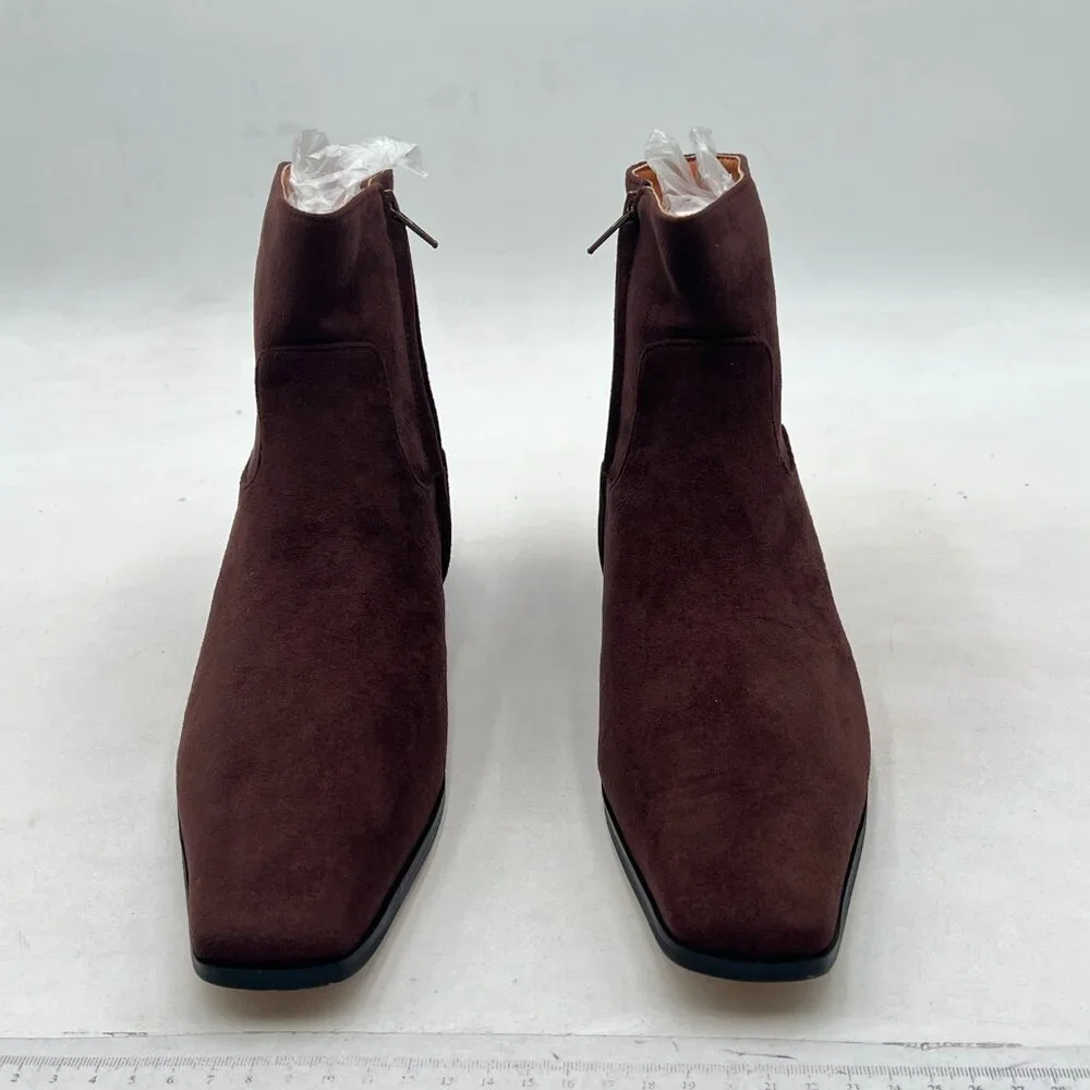Women's Brown Suede Ankle Bootie